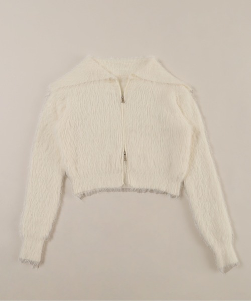 PHILLY（フィリー）の「【PHILLY】フェザータッチセーラーカーデ（カーディガン/ボレロ・レディース・ホワイト/ブラック・FREE）」の13枚目の写真