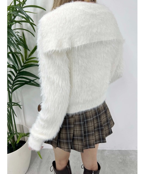 PHILLY（フィリー）の「【PHILLY】フェザータッチセーラーカーデ（カーディガン/ボレロ・レディース・ホワイト/ブラック・FREE）」の17枚目の写真