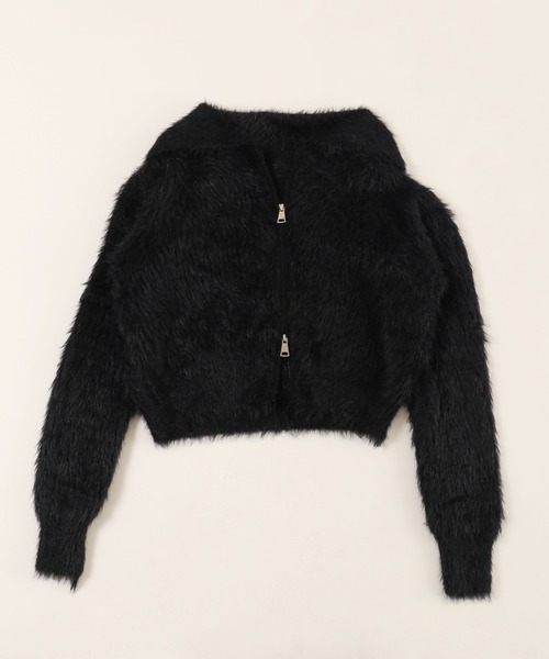 PHILLY（フィリー）の「【PHILLY】フェザータッチセーラーカーデ（カーディガン/ボレロ・レディース・ホワイト/ブラック・FREE）」の3枚目の写真