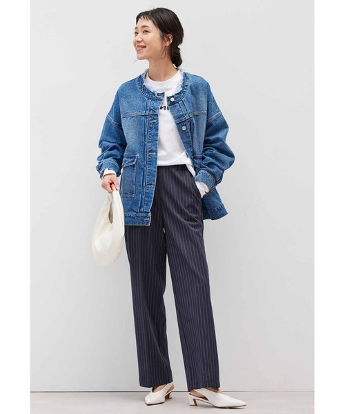 Live in comfort（リブインコンフォート）の「リブ　イン　コンフォート　地中海育ちのトルコオーガニックコットンロングＴシャツ（Tシャツ/カットソー・レディース・カーキ/チャコールグレー/ホワイト・M/L/LL/3L/S/4L）」の19枚目の写真