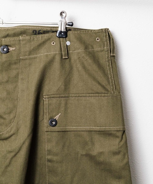 HOUSTON(ヒューストン)の「【HOUSTON / ヒューストン】 USMC HBT MONKEY SHORTS(その他パンツ・メンズ・カーキ/ブラック/オリーブドラブ・X-LARGE/MEDIUM/LARGE/SMALL)」の6枚目の写真