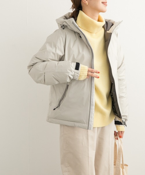 NANGA（ナンガ）の「『別注』NANGA×DOORS　AURORA TEX DOWN PARKA（ダウンジャケット/コート・レディース・アイボリー/チャコールグレー・MEDIUM）」の12枚目の写真