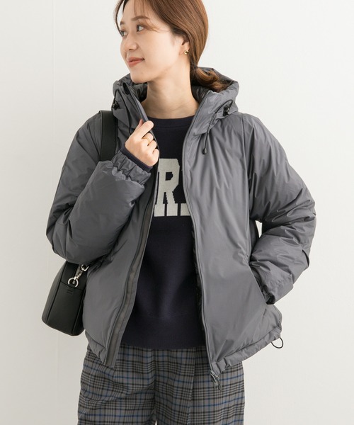 NANGA（ナンガ）の「『別注』NANGA×DOORS　AURORA TEX DOWN PARKA（ダウンジャケット/コート・レディース・アイボリー/チャコールグレー・MEDIUM）」の19枚目の写真