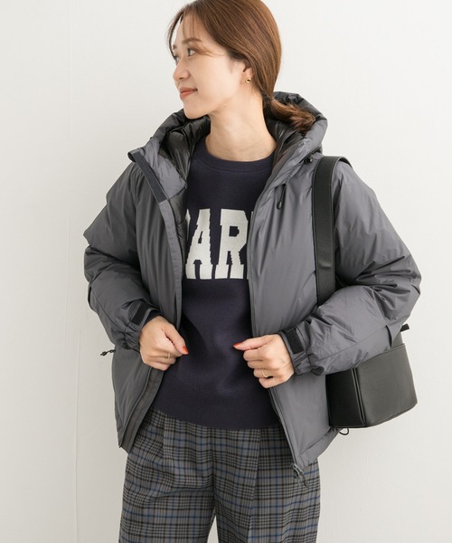 NANGA（ナンガ）の「『別注』NANGA×DOORS　AURORA TEX DOWN PARKA（ダウンジャケット/コート・レディース・アイボリー/チャコールグレー・MEDIUM）」の20枚目の写真