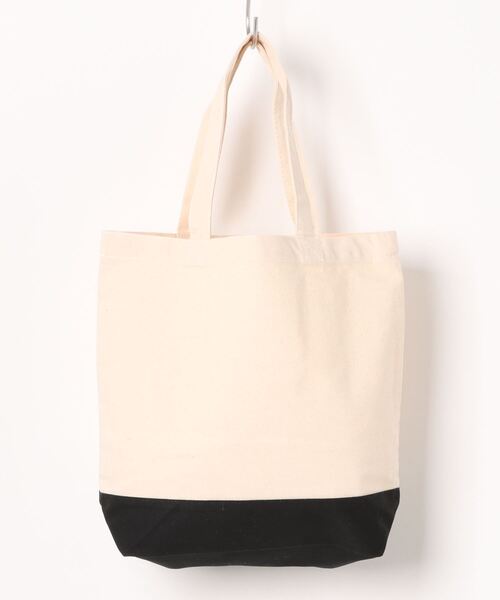 VIBGYOR（ヴィブジョー）の「United Athle/【3サイズ展開】レギュラーキャンバス 無地 トートバッグ(CZ)（トートバッグ・メンズ・ホワイト×ネイビー/ネイビー/マスタード/ミント/エンジ/モカ/インディゴブルー/テラコッタ/ホワイト/ライトグレー/ダークネイビー/ホワイト×ブラック/ベビーピンク/オリーブ/ダークパープル/スモークピンク/ナチュラル/セージグリーン・SMALL/LARGE/MEDIUM）」の3枚目の写真