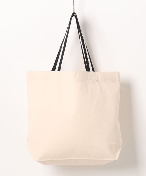 VIBGYOR（ヴィブジョー）の「United Athle/【3サイズ展開】レギュラーキャンバス 無地 トートバッグ(CZ)（トートバッグ・メンズ・ホワイト×ネイビー/ネイビー/マスタード/ミント/エンジ/モカ/インディゴブルー/テラコッタ/ホワイト/ライトグレー/ダークネイビー/ホワイト×ブラック/ベビーピンク/オリーブ/ダークパープル/スモークピンク/ナチュラル/セージグリーン・SMALL/LARGE/MEDIUM）」の2枚目の写真