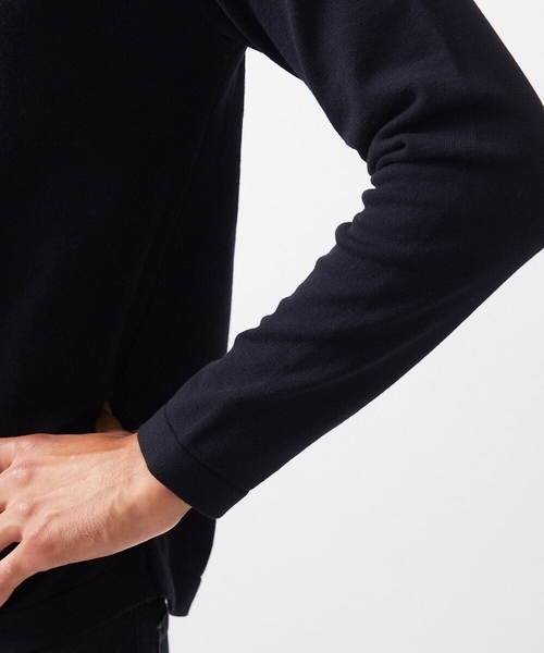 MICHEL KLEIN HOMME (ミッシェルクランオム)の「ハイゲージクルーネック長袖ニット(ニット/セーター・メンズ・ホワイト/ブラック・MEDIUM/LARGE/X-LARGE)」の12枚目の写真