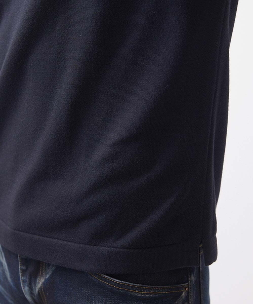 MICHEL KLEIN HOMME (ミッシェルクランオム)の「ハイゲージクルーネック長袖ニット(ニット/セーター・メンズ・ホワイト/ブラック・MEDIUM/LARGE/X-LARGE)」の13枚目の写真