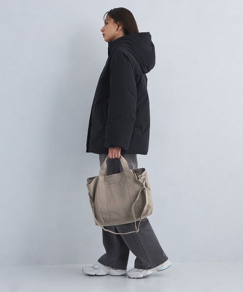 green label relaxing(グリーンレーベルリラクシング)の「【WEB限定】2WAY キャンバス トートバッグ / ショルダーバッグ(トートバッグ・レディース・ホワイト/ライトグレー/ダークグレー・FREE)」の10枚目の写真