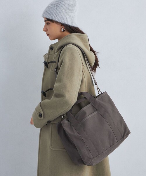 green label relaxing(グリーンレーベルリラクシング)の「【WEB限定】2WAY キャンバス トートバッグ / ショルダーバッグ(トートバッグ・レディース・ホワイト/ライトグレー/ダークグレー・FREE)」の12枚目の写真