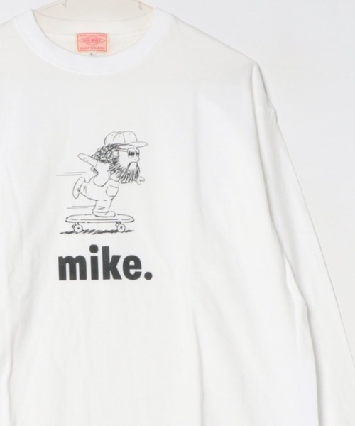BIG MIKE ビッグマイク 24秋冬新作 マイク スケート 長袖プリントTシャツ ロンT / 102438383（Tシャツ/カットソー）｜BIG MIKE（ビッグマイク）
