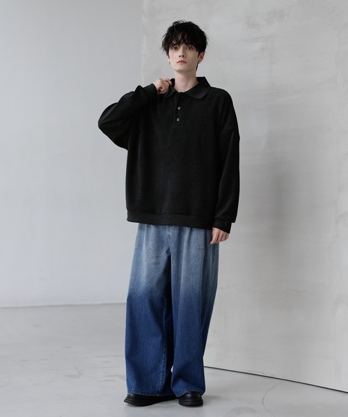 【ETELIO】カットコーデュロイポロシャツ 25AWカットコーデュロイポロシャツ（ポロシャツ）｜ETELIO（エテリオ