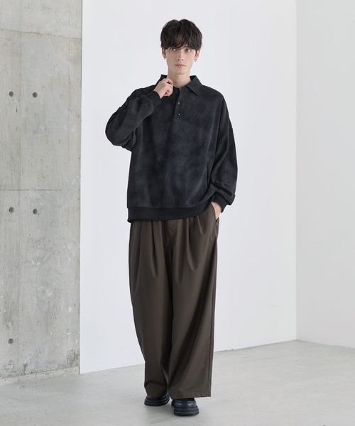 ETELIO(エテリオ)の「【25AW】カットコーデュロイ/ヴィンテージ加工 ポロシャツ(ポロシャツ・メンズ・ブラウン/アイボリー/ブラック/ブルー/チャコール/オリーブ/サックスブルー/ワイン/ブラック系/ワイン系/ブラウン系/ブルー系・S/M/L/XL)」の20枚目の写真