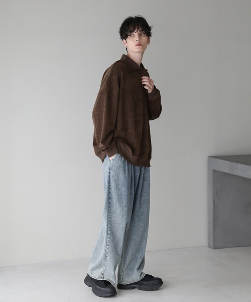 カットコーデュロイポロシャツ（ポロシャツ）｜ETELIO（エテリオ