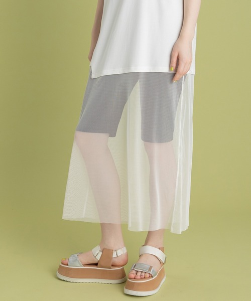 AULA AILA（アウラアイラ）の「マーブリングプリントチュニック（チュニック・レディース・ブラック/マルチ/ホワイト・0）」の4枚目の写真