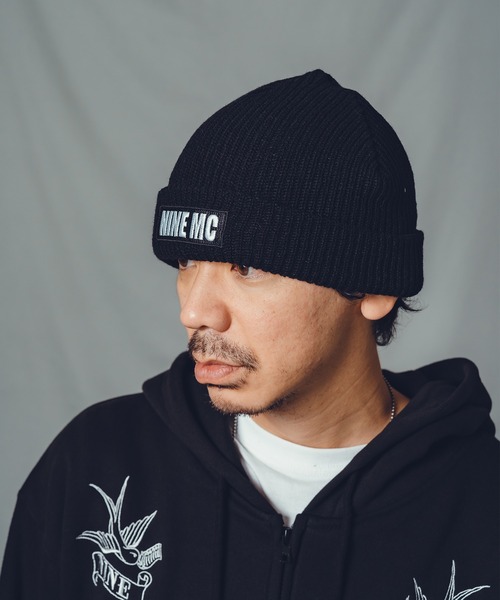NineMicrophones（ナインマイクロフォンズ）の「BEANIE-9MC BOX LOGO-（ニットキャップ/ビーニー・メンズ・マスタード/グレー/ブラック・FREE）」の10枚目の写真