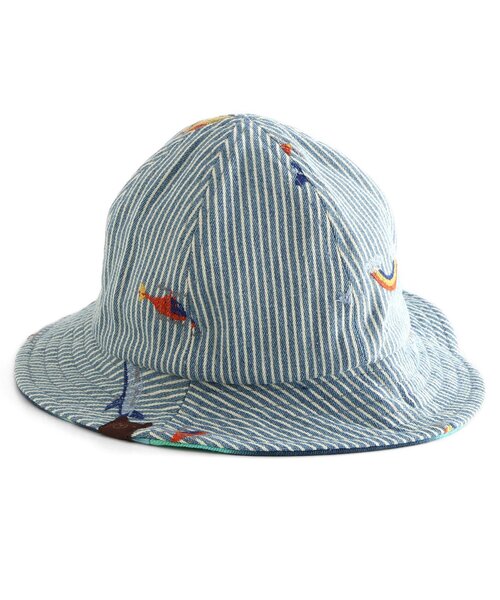 BIT'Z（ビッツ）の「空の冒険刺繍リバーシブルハット（ハット・キッズ・インディゴブルー/その他10・48/50/52/54）」の13枚目の写真