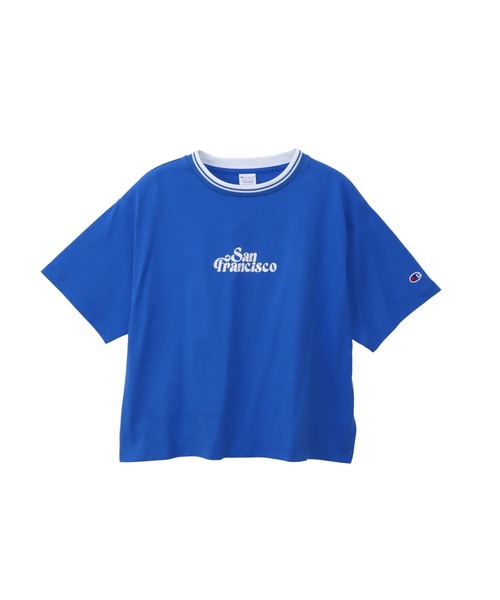 Champion（チャンピオン）の「【Champion/チャンピオン】レディース ショートスリーブTシャツ（ワンピース・レディース・ブラック系その他/ブルー系その他2/ブルー系その他3/イエロー系その他3/ネイビー/ホワイト・MEDIUM/LARGE）」の5枚目の写真