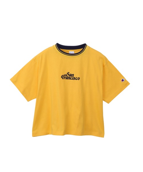 Champion（チャンピオン）の「【Champion/チャンピオン】レディース ショートスリーブTシャツ（ワンピース・レディース・ブラック系その他/ブルー系その他2/ブルー系その他3/イエロー系その他3/ネイビー/ホワイト・MEDIUM/LARGE）」の6枚目の写真