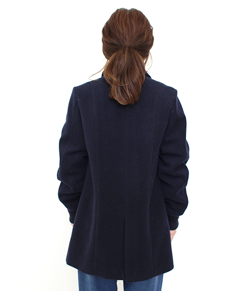 Kastane（カスタネ）の「リブ付チェスターコート（チェスターコート・レディース・ネイビー/キャメル/アイボリー・FREE）」の7枚目の写真