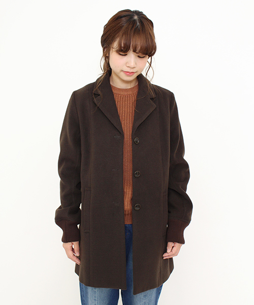 Kastane（カスタネ）の「リブ付チェスターコート（チェスターコート・レディース・ネイビー/キャメル/アイボリー・FREE）」の16枚目の写真