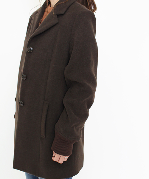 Kastane（カスタネ）の「リブ付チェスターコート（チェスターコート・レディース・ネイビー/キャメル/アイボリー・FREE）」の10枚目の写真