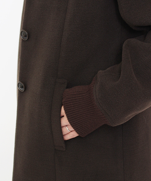 Kastane（カスタネ）の「リブ付チェスターコート（チェスターコート・レディース・ネイビー/キャメル/アイボリー・FREE）」の11枚目の写真