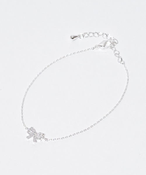 flower(フラワー)の「ビジューリボンブレスレット(ブレスレット・レディース・ゴールド/シルバー・FREE)」の9枚目の写真