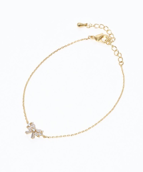 flower(フラワー)の「ビジューリボンブレスレット(ブレスレット・レディース・ゴールド/シルバー・FREE)」の14枚目の写真