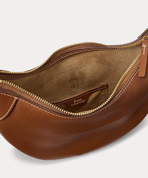 POLO RALPH LAUREN(ポロ ラルフ ローレン)の「Polo ID カーフスキン ミニ ショルダー バッグ(ショルダーバッグ・レディース・ブラウン・ONE)」の9枚目の写真