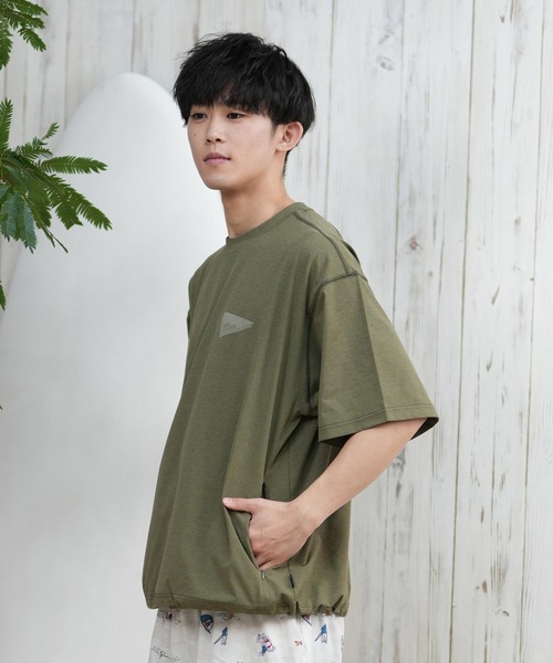 yori スイムウェア36 カーキ タグ付き新品 3点セット クーポンで2680円」フィットネス水着 メンズ ラッシュガード 上下