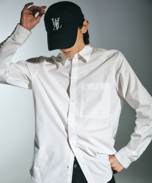 WOOALONG（ウアロン）の「【WOOALONG/ウアロン】Signature Logo ball cap/シグネチャー ロゴ ベースボール キャップ（キャップ・メンズ・ホワイト/チャコール/モカ/ベージュ/ネイビー/ブラック/ブラック系その他2/ブラック系その他・FREE）」の3枚目の写真