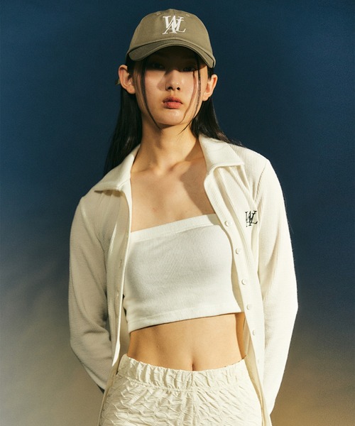 WOOALONG（ウアロン）の「【WOOALONG/ウアロン】Signature Logo ball cap/シグネチャー ロゴ ベースボール キャップ（キャップ・メンズ・ホワイト/チャコール/モカ/ベージュ/ネイビー/ブラック/ブラック系その他2/ブラック系その他・FREE）」の6枚目の写真