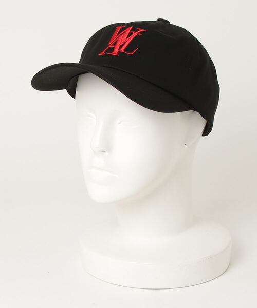 キャップ WOOALONG Signature Nylon Ball Cap White Logo RED WL232WCA01 ☆送料・関税込☆WOOALONG☆Signature Nylon Ball Cap