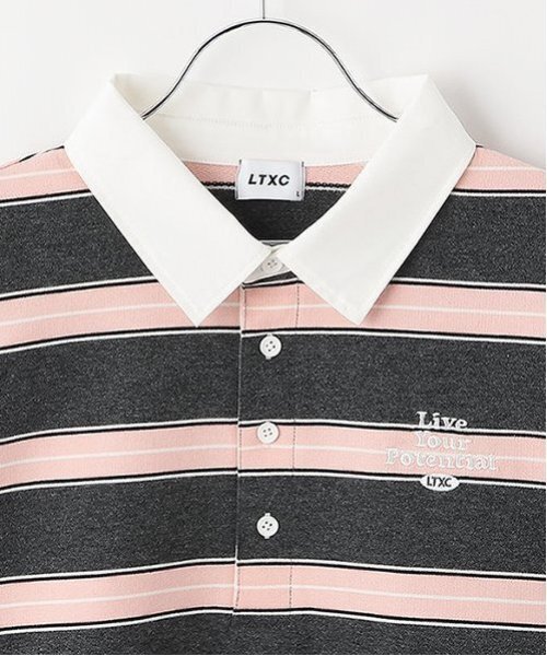 LOVETOXIC（ラブトキシック）の「【LTXC】クロップドラガーシャツ（Tシャツ/カットソー・キッズ・オフホワイト/チャコール・L:160cm/S:140cm/M:150cm）」の7枚目の写真