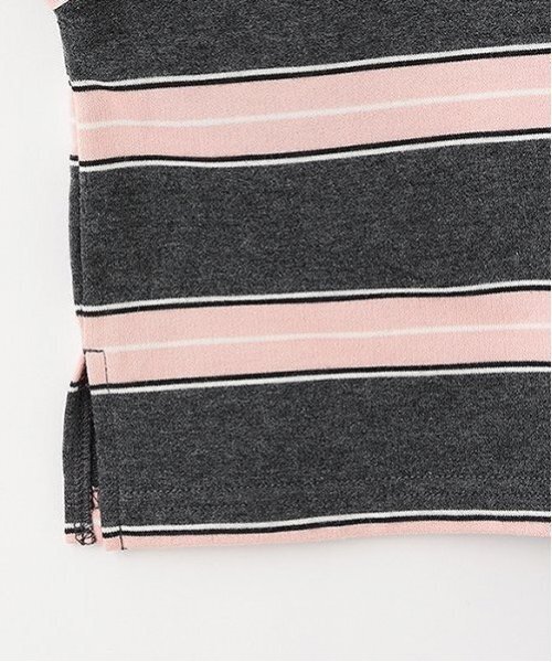 LOVETOXIC（ラブトキシック）の「【LTXC】クロップドラガーシャツ（Tシャツ/カットソー・キッズ・オフホワイト/チャコール・L:160cm/S:140cm/M:150cm）」の13枚目の写真