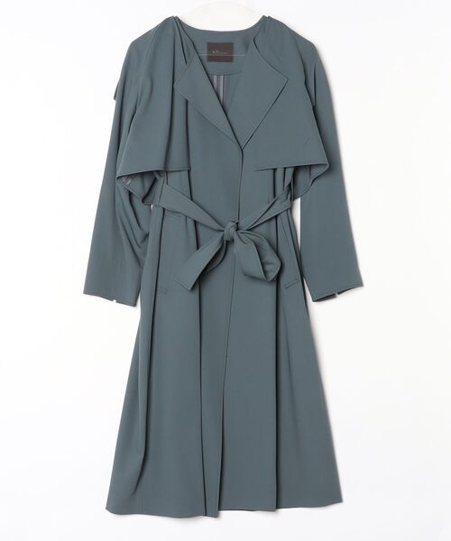 K.T KIYOKO TAKASE（キヨコタカセ）の「サイロフィルギャバ 3WAYトレンチコート（トレンチコート・レディース・ネイビー/グレイッシュベージュ/チャコール/グレー・9号/7号）」の2枚目の写真