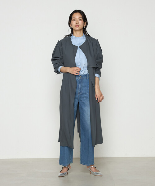 K.T KIYOKO TAKASE（キヨコタカセ）の「サイロフィルギャバ 3WAYトレンチコート（トレンチコート・レディース・ネイビー/グレイッシュベージュ/チャコール/グレー・9号/7号）」の13枚目の写真