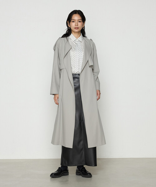 ❤️HAPPY FOR YOU❤️ 　　　　　　　　トレンチコート ポリエステルタフタ トレンチコート（12-25MG01-204）｜コムサイズム