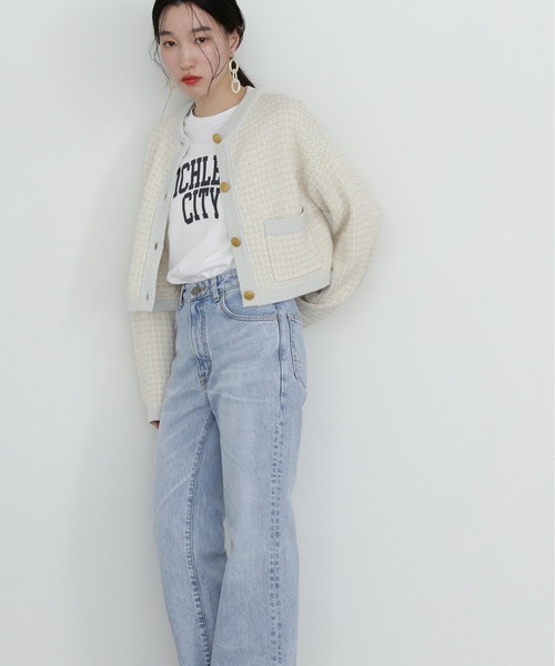 N.（N. Natural Beauty Basic）（エヌエヌナチュラルビューティーベーシック）の「ロゴロンT（Tシャツ/カットソー・レディース・オフホワイト/チャコールグレー・MEDIUM）」の10枚目の写真