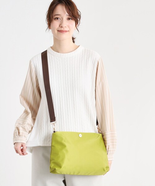 Reflect（リフレクト）の「【E‐QUALITY／しっかり収納／インナーバッグ入り／ショルダー付き】3WAYデザインバッグ（ショルダーバッグ・レディース・ネイビー系4/ベージュ系4/スモーキーグリーン系・00）」の7枚目の写真
