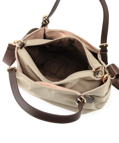Reflect（リフレクト）の「【E‐QUALITY／しっかり収納／インナーバッグ入り／ショルダー付き】3WAYデザインバッグ（ショルダーバッグ・レディース・ネイビー系4/ベージュ系4/スモーキーグリーン系・00）」の19枚目の写真
