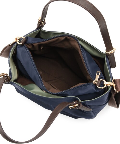 Reflect（リフレクト）の「【E‐QUALITY／しっかり収納／インナーバッグ入り／ショルダー付き】3WAYデザインバッグ（ショルダーバッグ・レディース・ネイビー系4/ベージュ系4/スモーキーグリーン系・00）」の20枚目の写真