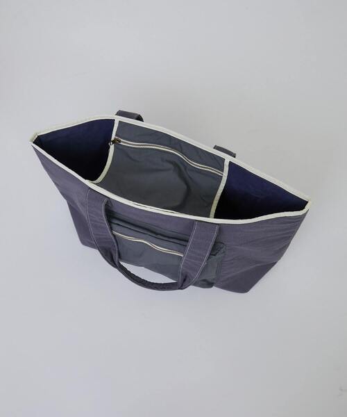 conges payes ADIEU TRISTESSE（コンジェ ペイエ アデュートリステス）の「異素材配色トート（トートバッグ・レディース・ブルーグレー/ベージュ・FREE）」の3枚目の写真