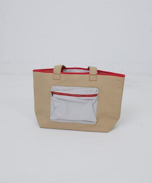 conges payes ADIEU TRISTESSE（コンジェ ペイエ アデュートリステス）の「異素材配色トート（トートバッグ・レディース・ブルーグレー/ベージュ・FREE）」の20枚目の写真