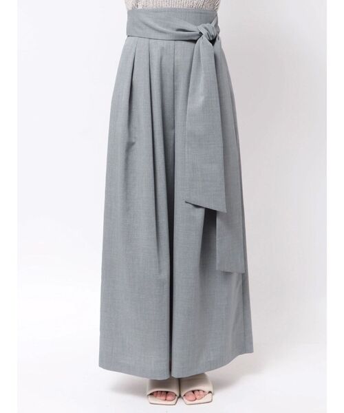 LAGUNAMOON(ラグナムーン)の「ウエストリボン2タックワイドパンツ(その他パンツ・レディース・ベージュ/グレー・SMALL/MEDIUM)」の11枚目の写真