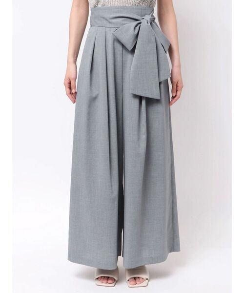 LAGUNAMOON(ラグナムーン)の「ウエストリボン2タックワイドパンツ(その他パンツ・レディース・ベージュ/グレー・SMALL/MEDIUM)」の18枚目の写真