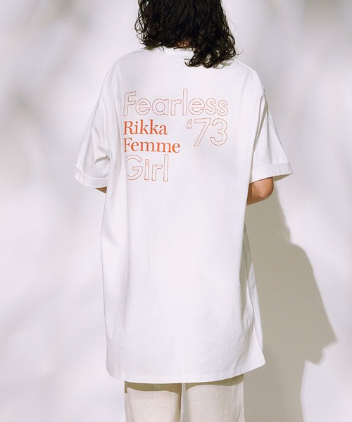 ムラサキスポーツ(ムラサキスポーツ)の「RIKKA FEMME/リッカファム Tシャツワンピース RF25SS15(ワンピース・レディース・ホワイト/ライトベージュ/ブラック・FREE)」の2枚目の写真