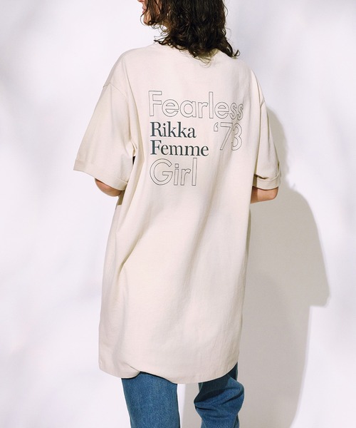 ムラサキスポーツ(ムラサキスポーツ)の「RIKKA FEMME/リッカファム Tシャツワンピース RF25SS15(ワンピース・レディース・ホワイト/ライトベージュ/ブラック・FREE)」の3枚目の写真