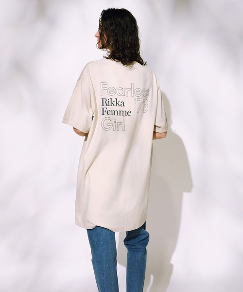 ムラサキスポーツ(ムラサキスポーツ)の「RIKKA FEMME/リッカファム Tシャツワンピース RF25SS15(ワンピース・レディース・ホワイト/ライトベージュ/ブラック・FREE)」の5枚目の写真